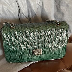Karl Lagerfeld Green Shoulder Bag